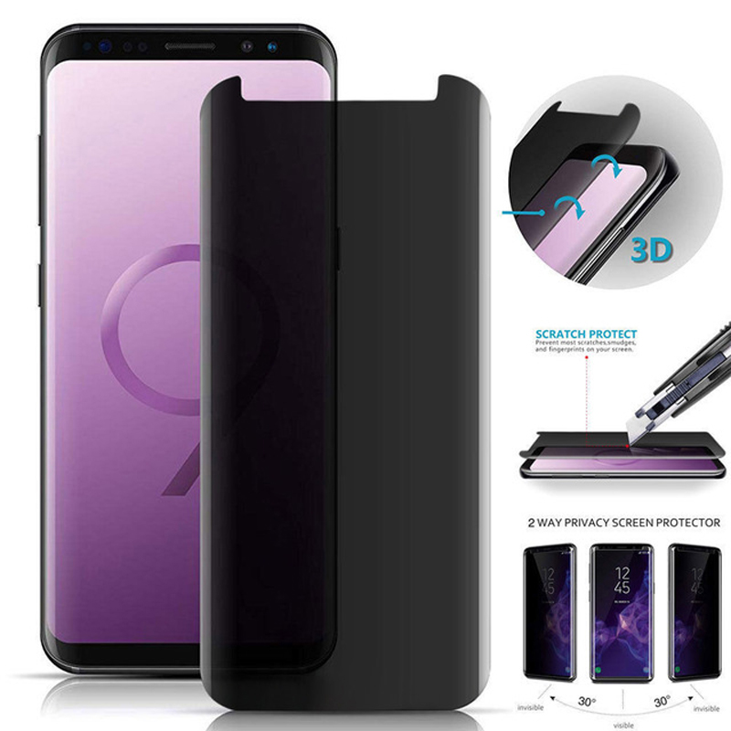 Samsung Galaxy S8 S9 Plus Note - Anti Spy Privacy Glass Case のレビューと価格