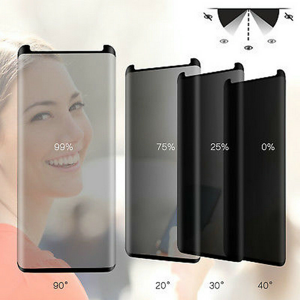 Samsung Galaxy S8 S9 Plus Note - Anti Spy Privacy Glass Case のレビューと価格