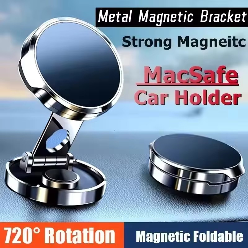 丸型折りたたみ式マグネットカーホルダー 360度回転式携帯電 - Phone Stands のレビューと価格