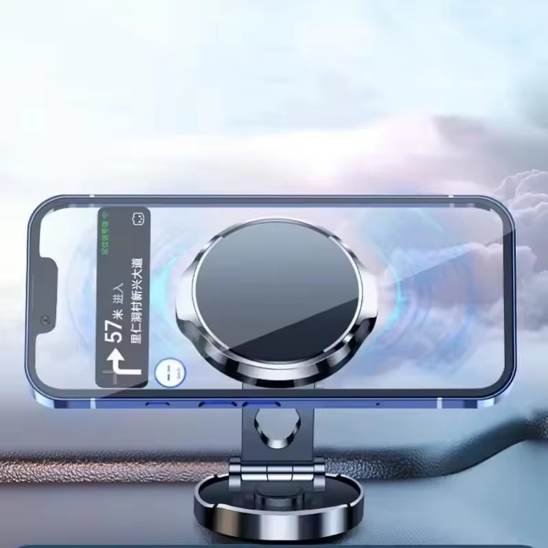 丸型折りたたみ式マグネットカーホルダー 360度回転式携帯電 - Phone Stands のレビューと価格